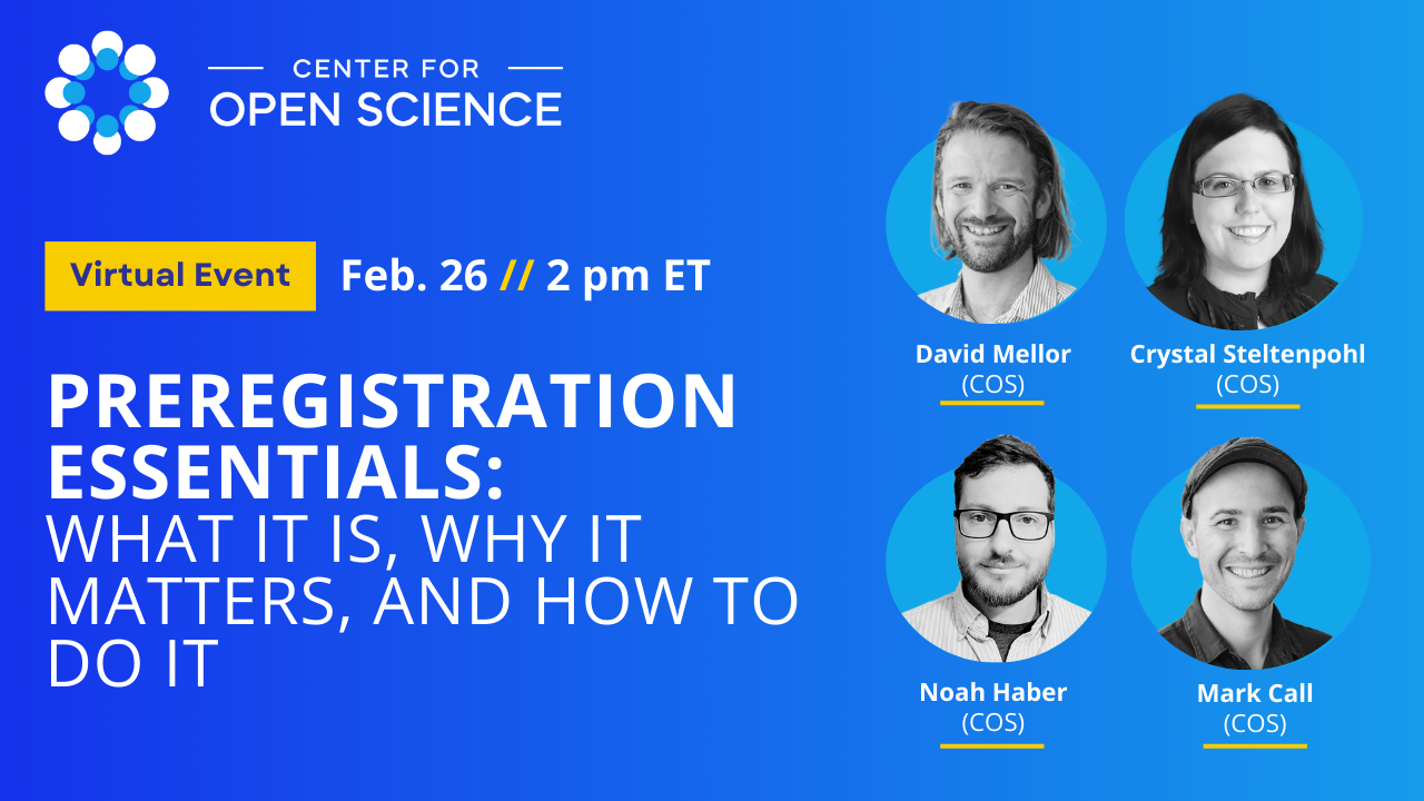 Preregistration Essentials What It Is, Why It Matters, and How to Do It Webinars OSF Institution; predregistracija istraživanja