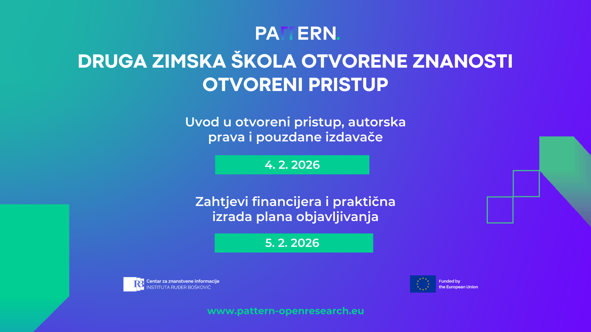 2. zimska skola otvorene znanosti IRB otvoreni pristup