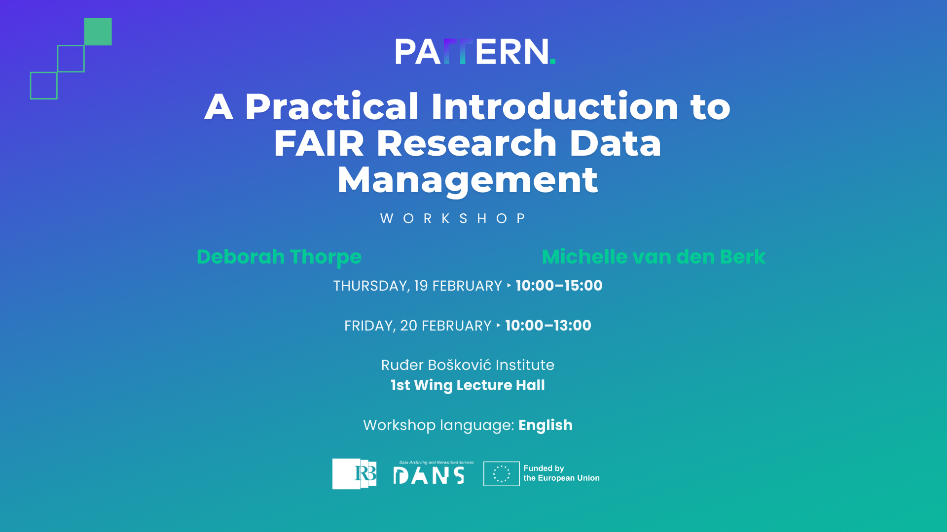 A Practical Introduction to FAIR Research Data Management IRB DANS
