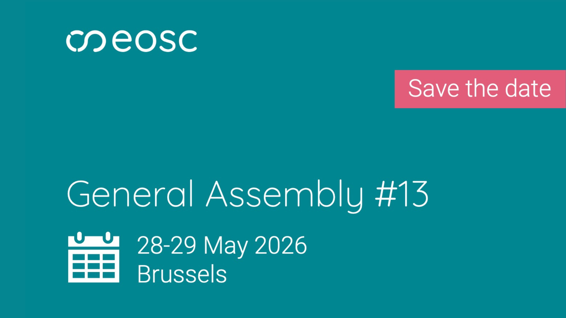 EOSC-A 13th General Assembly 2026 Brussels